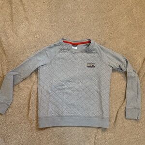 Patagonia Light Gray Quilted Pullover
